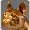 French Fighting Dog Brass handicrafts